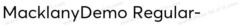 MacklanyDemo Regular字体转换